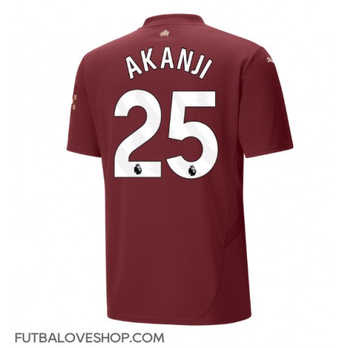 Dres Manchester City Manuel Akanji #25 Tretina 2024-25 Krátky Rukáv